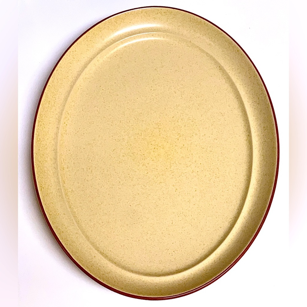 Vintage Discontinued Noritake Stoneware GINGERBREAD 14” Oval Serving Plate